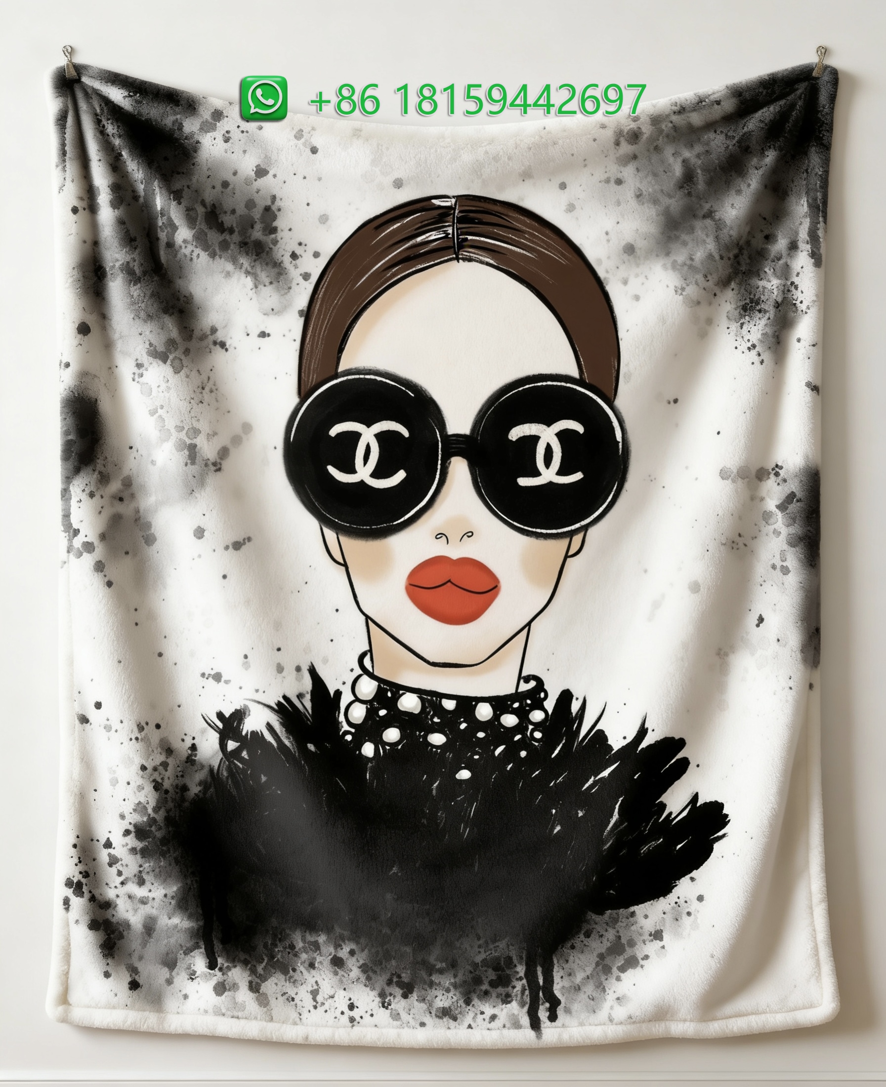 Chanel Throw Blankets